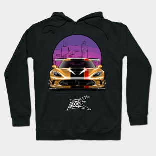 srt viper acr sunburst yellow Hoodie